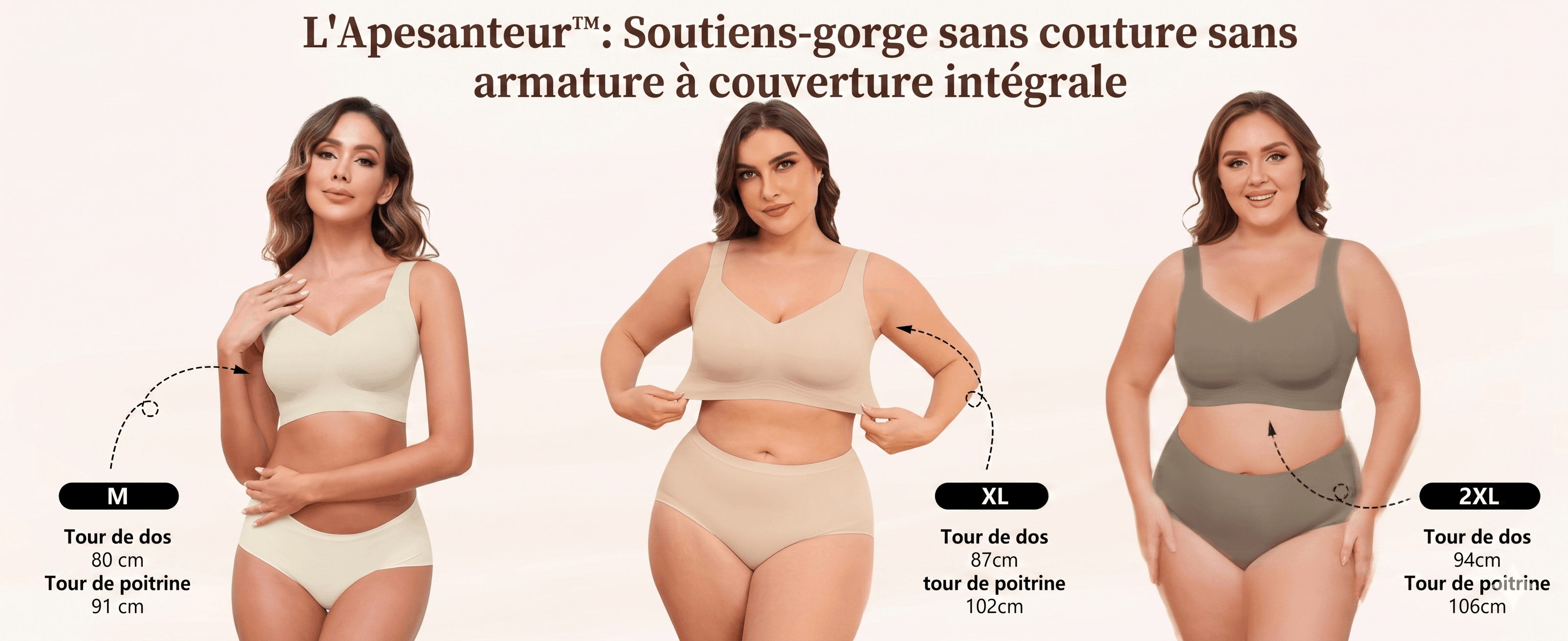 Soutien-gorge sans armature