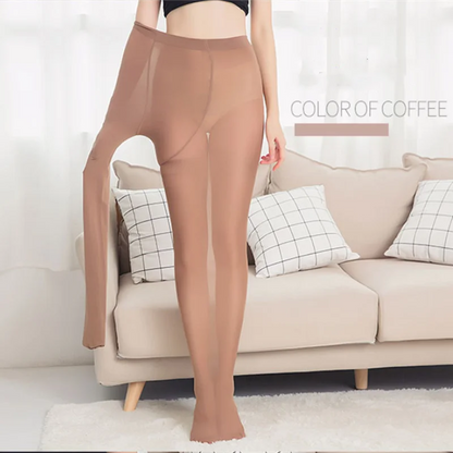 L'Opaque Infini - Le Collant 120D Ultra-Stretch & Sexy (Grande Taille)