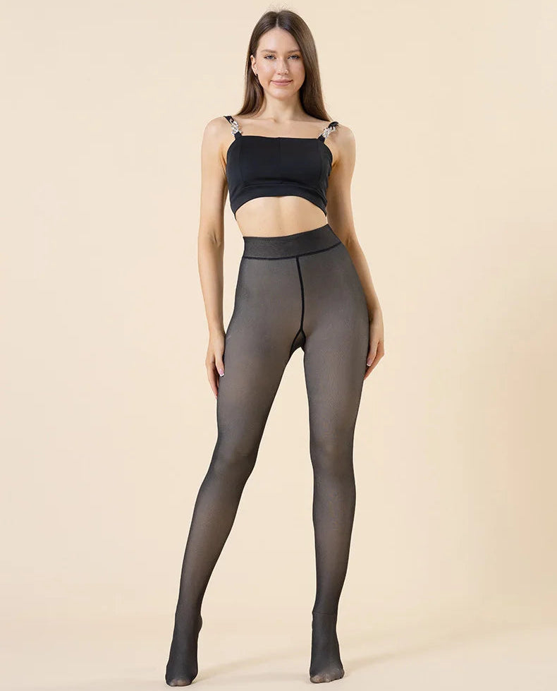 collant polaire femme chaud hiver