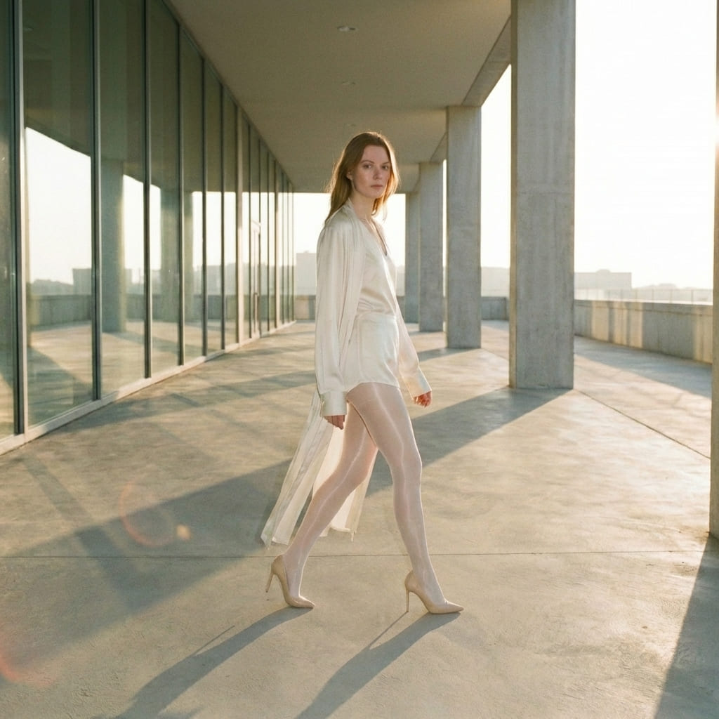 Collant Blanc femme